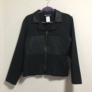 Vintage ALL THAT JAZZ Chorus Line Co Women Polyester Full Zip Jacket Sz 11/12